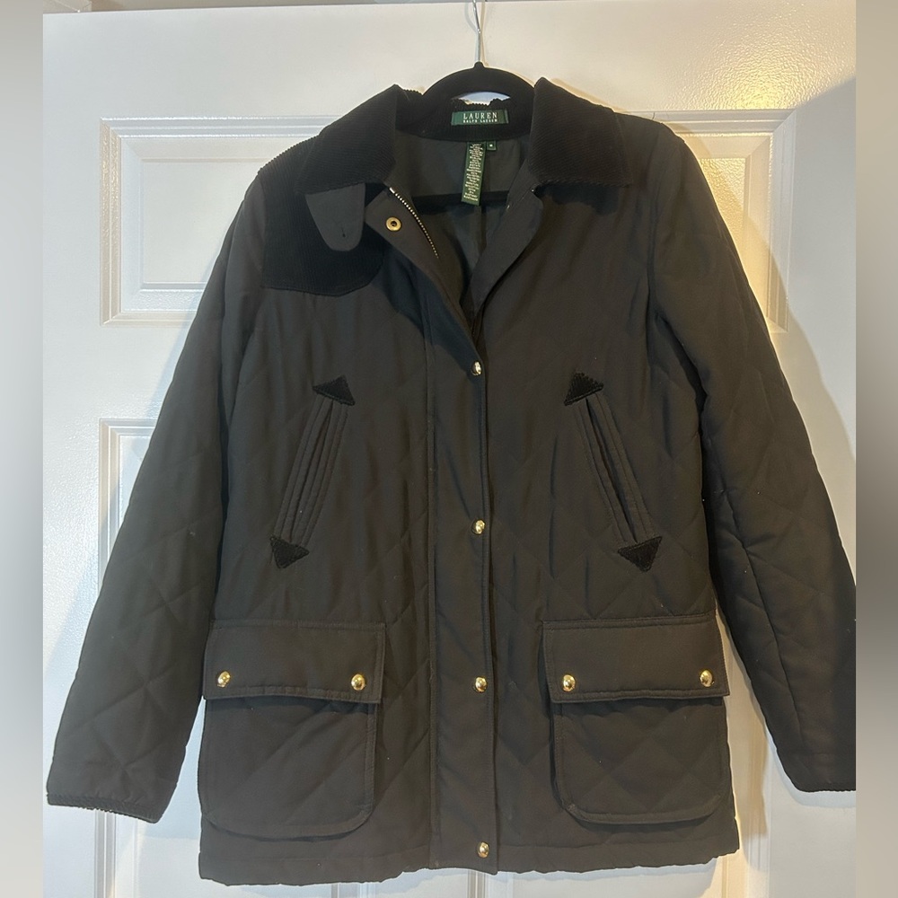Lauren‎ Ralph Lauren Quilted Barn Jacket | Size Medium | Black